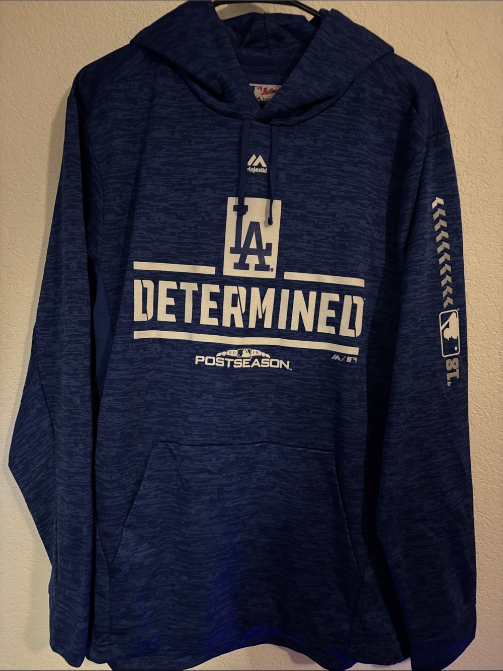 Majestic Navy 'Determined' LA Dodgers Hoodie